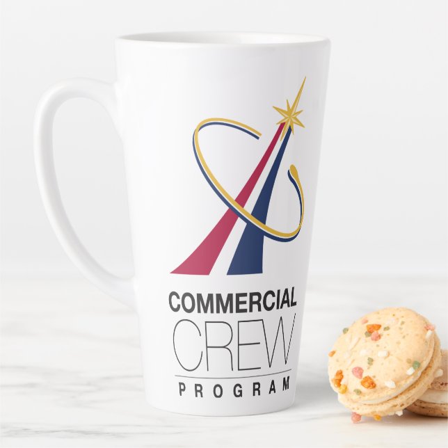 NASA Commercial Crew Program Logo Latte Mug (In Situ)