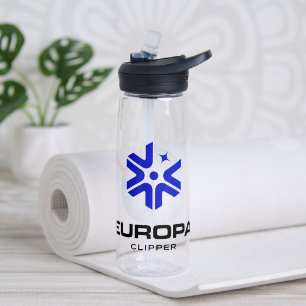 NASA Europa Clipper Logo Clear Water Bottle