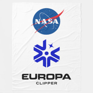 NASA Europa Clipper Logo Fleece Blanket