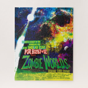 NASA Exoplanet Travel Bureau Zombie Worlds Poster Jigsaw Puzzle