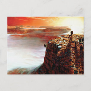 NASA First Trip To Planet Mars Artist Concept Postcard
