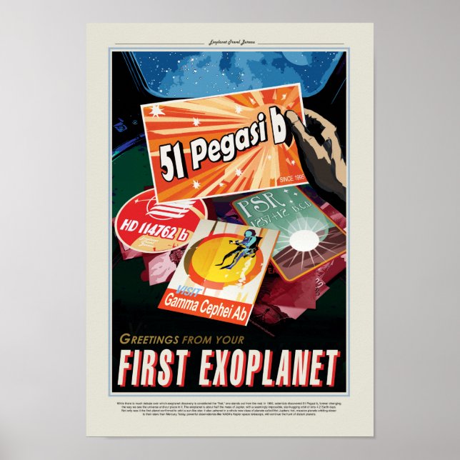 NASA Future Travel Poster - Exoplanet Pegasi b (Front)
