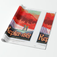 NASA Future Travel Poster - Kepler 186f