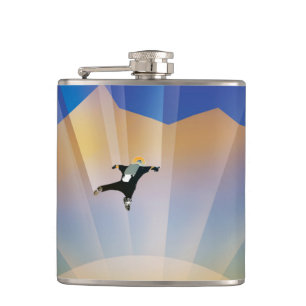 NASA Future Travel Sci Fi Poster - Super Earth Hip Flask