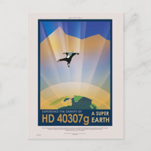 NASA Future Travel Sci Fi Poster - Super Earth Postcard