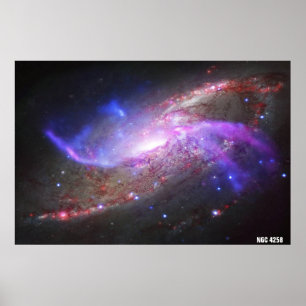 NASA / Galactic Pyrotechnics / NGC 4258 / Poster