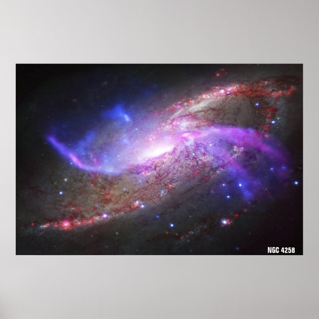 NASA / Galactic Pyrotechnics / NGC 4258 / Poster (Front)