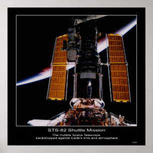 NASA Hubble Space Telescope backdr... Poster