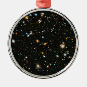 NASA Hubble Ultra Deep Field Galaxies Metal Tree Decoration