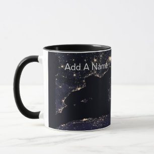 NASA Image Italy at Night Mug