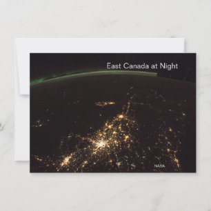 NASA ISS Photo, Canada and St. Lawrence River Card