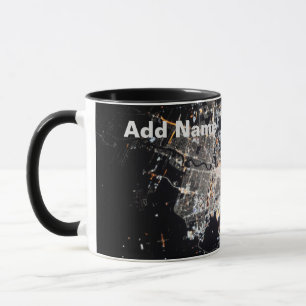 NASA ISS Space Station Photo Winnipeg at Night Mug