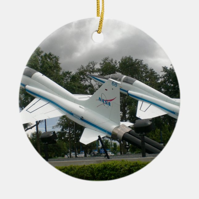 NASA Jets Ceramic Tree Decoration (Front)