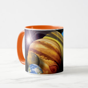 NASA JPL Solar System Planets Montage Space Photos Mug