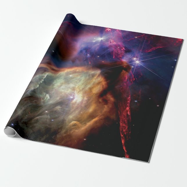 NASA JWST Rho Ophiuchi Star Forming Region Wrapping Paper (Unrolled)