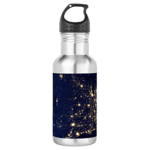 Nasa Lights from Space USA 532 Ml Water Bottle