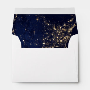 Nasa Lights from Space USA Envelopes