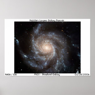 NASA / M101 Pinwheel Galaxy Poster
