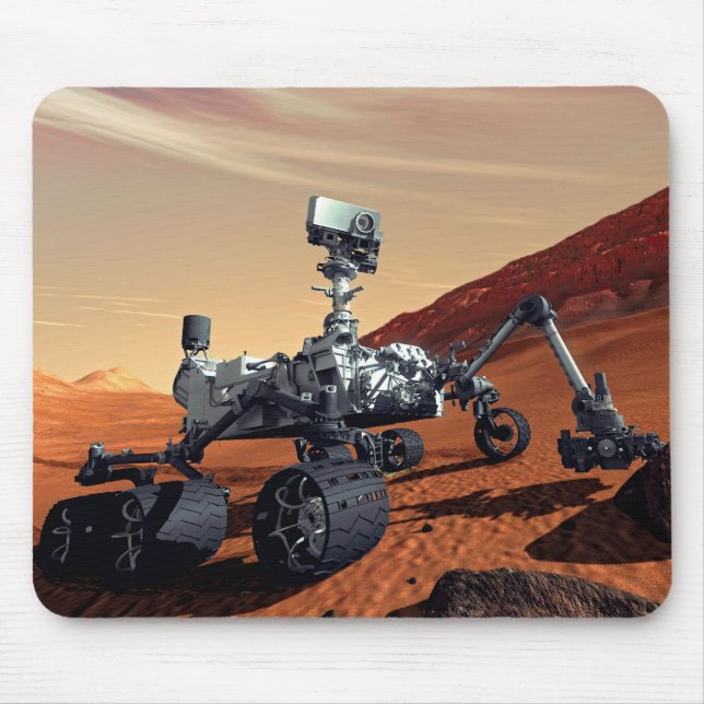 NASA Mars Curiosity Rover Artist Concept Mouse Pad (Front)