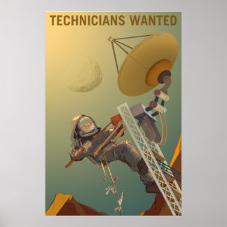 NASA Mars Recruiting Poster - Technicians Wanted