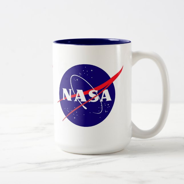 NASA Meatball Logo Two-Tone Coffee Mug (Right)