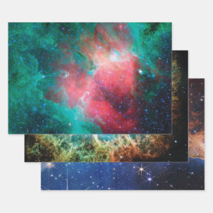 NASA Nebula Photos Wrapping Paper Sheet