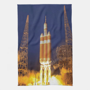 NASA Orion Spacecraft Rocket Launch Tea Towel