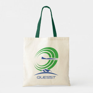 NASA Quesst Logo Supersonic Green Trim Tote Bag