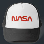 NASA Red Snake Logo LIGHT Trucker Hat<br><div class="desc">Welcome! We bring to life the logos and images of the world's space agencies: NASA (National Aeronautics and Space Administration); ESA (European Space Agency & CSA (Canadian Space Agency). But we are much more than just the NASA red snake logo or the traditional Blue Meatball logo! Be confident, even one...</div>