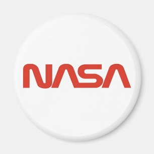 NASA Red Worm Logo Magnet