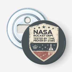 NASA Rocket Dept Tested by Time Proven by Stars Bottle Opener