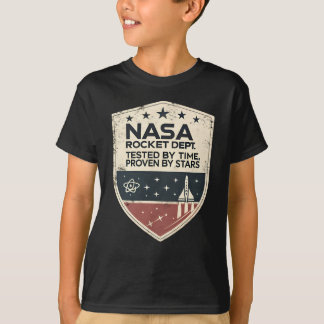 NASA Rocket Dept Tested by Time Proven by Stars T-Shirt