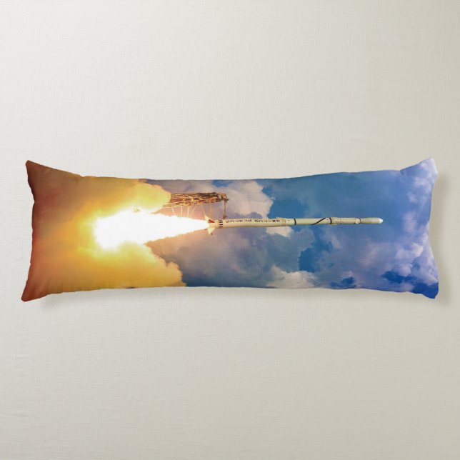 NASA Scout Rocket Launch Liftoff Body Cushion (Front)