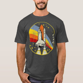NASA Shuttle Launch Into Rainbow T-Shirt