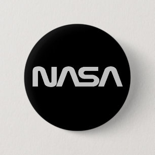 NASA Snake Logo DARK 6 Cm Round Badge