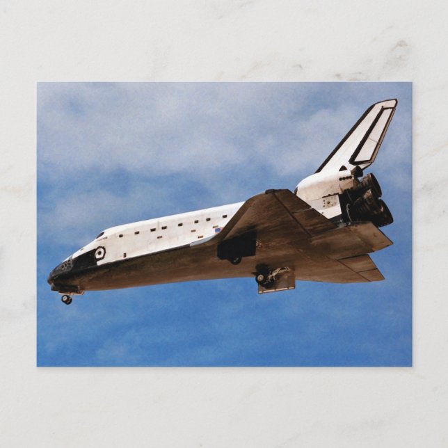 NASA Space Shuttle Atlantis STS-30 Landing Postcard (Front)