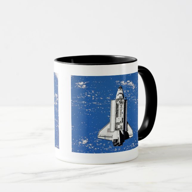 NASA Space Shuttle Discovery Earth Orbit Mug (Front Right)