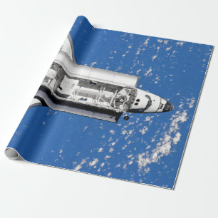 NASA Space Shuttle Discovery Earth Orbit Wrapping Paper