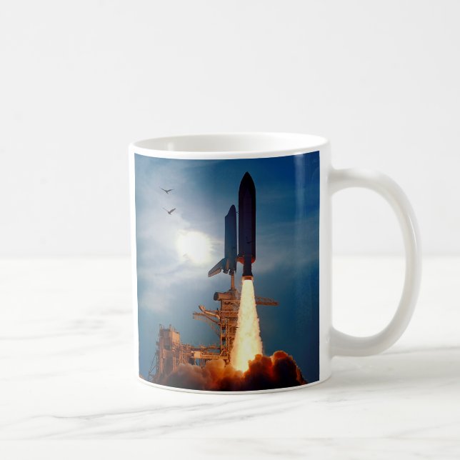 NASA Space Shuttle Discovery Launch STS-64 Coffee Mug (Right)