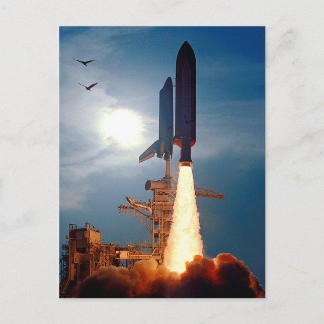 NASA Space Shuttle Discovery Launch STS-64 Postcard (Front)