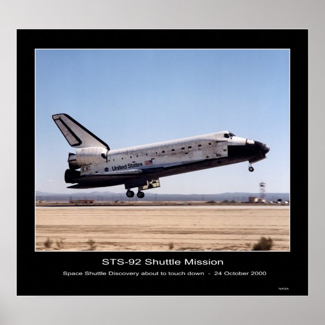 NASA Space Shuttle Discovery Poster (Front)