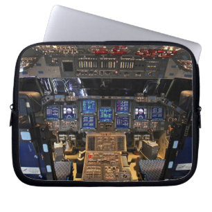 NASA Space Shuttle Endeavour Flight Deck Cockpit Laptop Sleeve