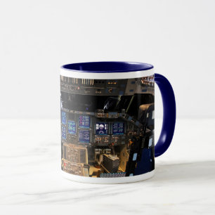 NASA Space Shuttle Endeavour Flight Deck Cockpit Mug