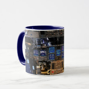 NASA Space Shuttle Endeavour Flight Deck Cockpit Mug