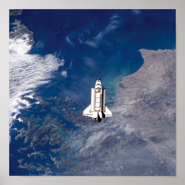 NASA Space Shuttle Endeavour STS-113 Earth Orbit Poster (Front)
