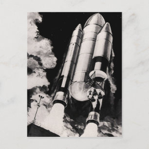 NASA Space Shuttle Launch Vehicle Artist Concept Postcard