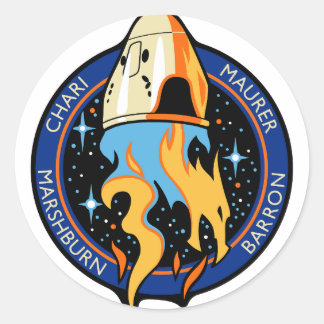 NASA SpaceX Crew 3 Logo Classic Round Sticker