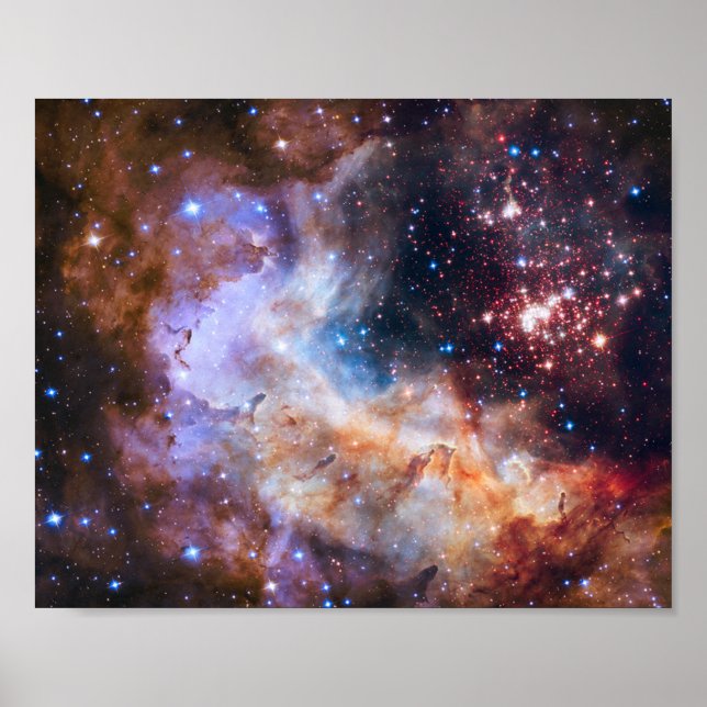 NASA Star Cluster Celestial Art Print (Front)