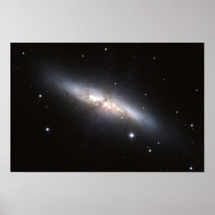 NASA - Starburst Galaxy M82 Poster