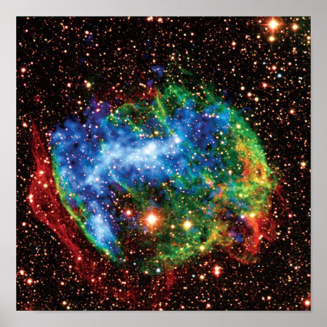 NASA Supernova Remnant W49B Gamma Ray Burst Poster (Front)